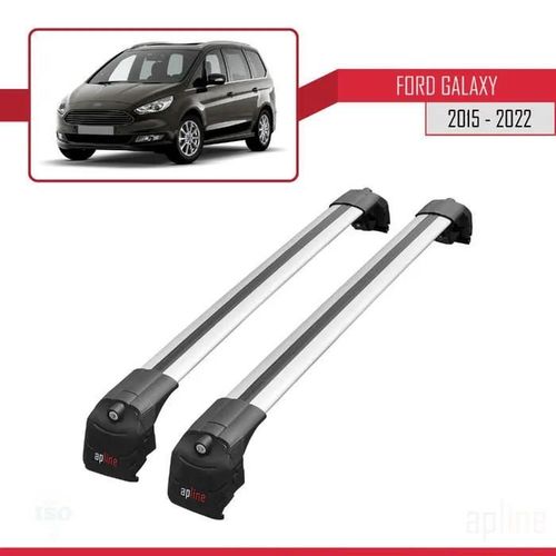 Barres De Toit - Ace-2 - Compatible Ford Galaxy 2016-2023 - Aluminium - Gris - Charge 300 Kg