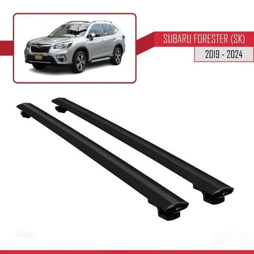 Barres De Toit - Subaru - Basic Modèle - Noir - Aluminium - Charge Utile 300 Kg