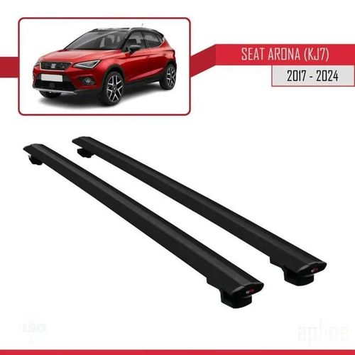 Barres De Toit - Seat - Arona (Kj7) - Basic Modèle - Noir - Aluminium - Charge 300 Kg