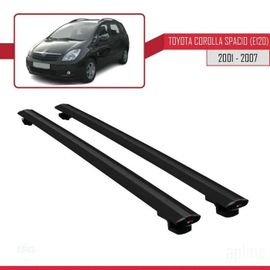 Barres De Toit - Toyota - Corolla Spacio (E120) - Basic Modèle - Noir - Aluminium - Charge 300kg