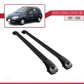 Compatible Avec Toyota Corolla Spacio (E110) 1997-2000 Barres De Toit Ace-1 Railing Porte-Bagages De Voiture Noir