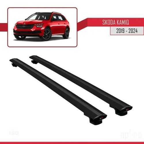 Barres De Toit - Skoda - Kamiq 2019-2024 - Basic Modèle - Aluminium - Noir