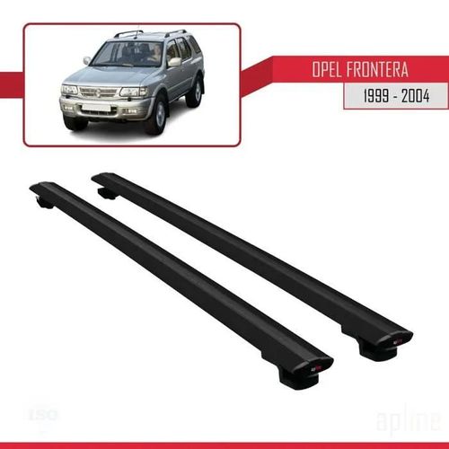 Barres De Toit - Opel - Basic Modèle - Aluminium - Noir - Charge Utile 300 Kg