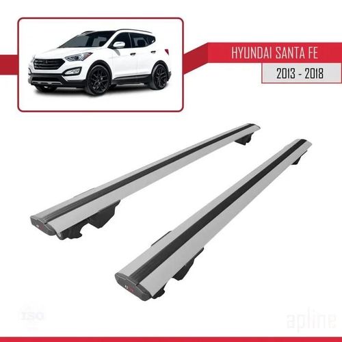 Porte-Bagages De Toit - Hyundai - Hook - Aluminium - Gris - Charge Utile 300 Kg