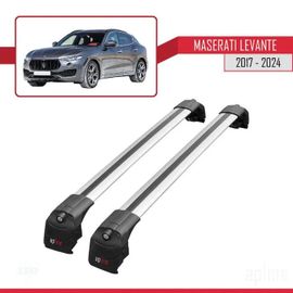 Barres De Toit - Maserati - Levante 2017-2024 - Aluminium - Gris - Charge Utile 300 Kg
