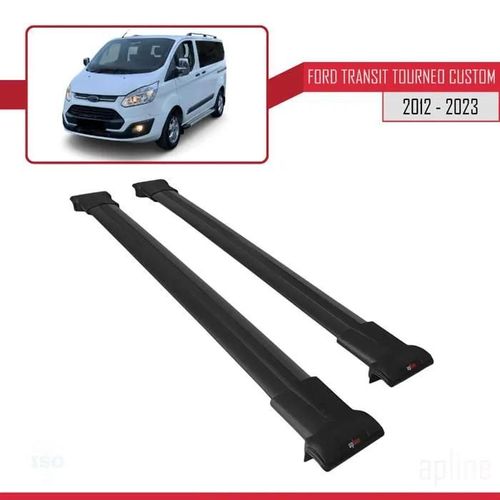 Compatible Avec Ford Transit Tourneo - Custom 2012-2022 Barres De Toit Fly Modèle Railing Porte-Bagages De Voiture Noir