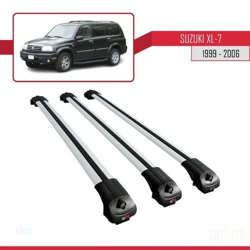 Compatible Avec Suzuki Xl-7 1999-2006 Barres De Toit Ace-1 Railing Porte-Bagages De Voiture 3 Barras Gris