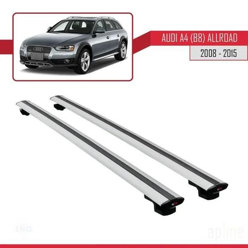 Barres De Toit - Audi - A4 Allroad (B8) - Basic Modèle - Aluminium - Gris