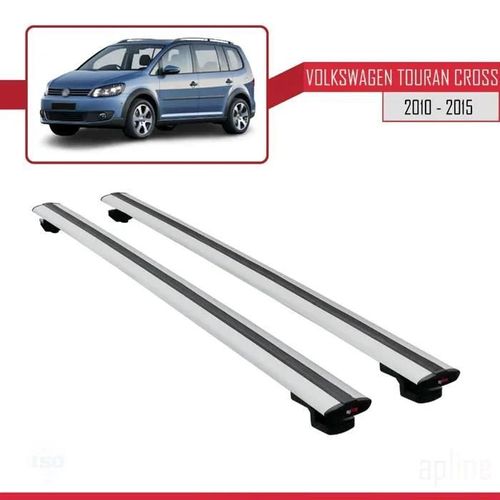 Barres De Toit - Volkswagen - Basic Modèle - Aluminium - Gris - Charge 300 Kg