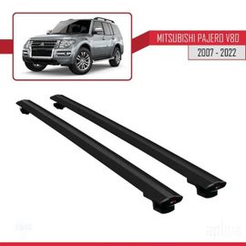 Barres De Toit - Mitsubishi - Basic Modèle - Aluminium - Noir - Charge Utile 300 Kg