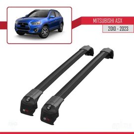 Barres De Toit - Ace-2 - Mitsubishi Asx - Rvr (Mk3) - Noir - Aluminium - Charge 300 Kg