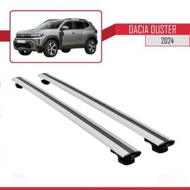 Barres De Toit - Dacia - Duster 3 - Modèle Basic - Aluminium - Gris - Charge 300 Kg