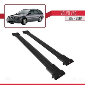 Barres De Toit - Volvo - Modèle Fly - Aluminium Noir - Charge Utile 300 Kg - 2 Barres