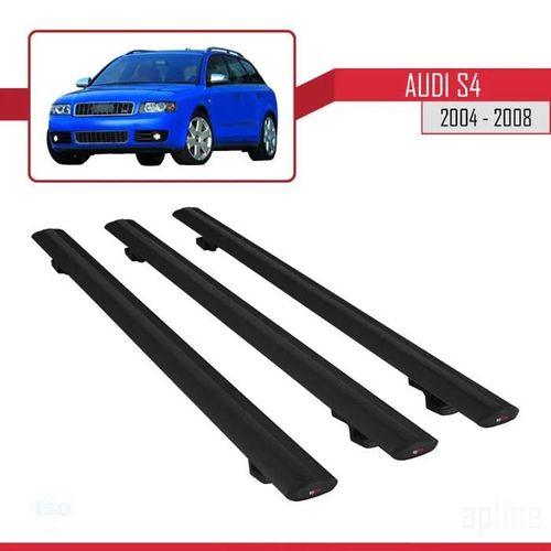 Barres De Toit - Audi - S4 2004-2008 - Universel - Aluminium Noir - 3 Barres
