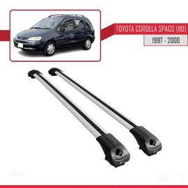 Compatible Avec Toyota Corolla Spacio (E110) 1997-2000 Barres De Toit Ace-1 Railing Porte-Bagages De Voiture Gris