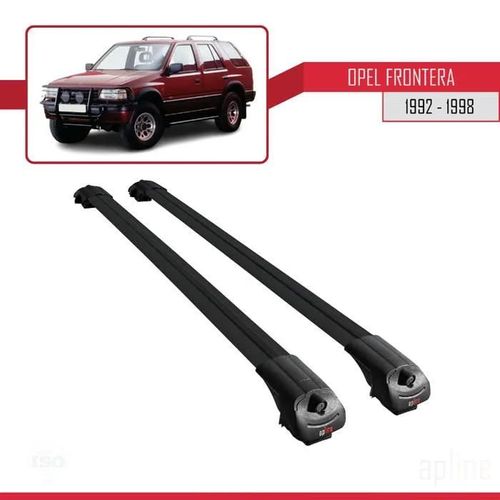 Compatible Avec Opel Frontera 1992-1998 Barres De Toit Ace-1 Railing Porte-Bagages De Voiture Noir