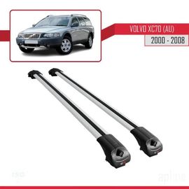 Compatible Avec Volvo Xc70 (Au) 2000-2008 Barres De Toit Ace-1 Railing Porte-Bagages De Voiture Gris