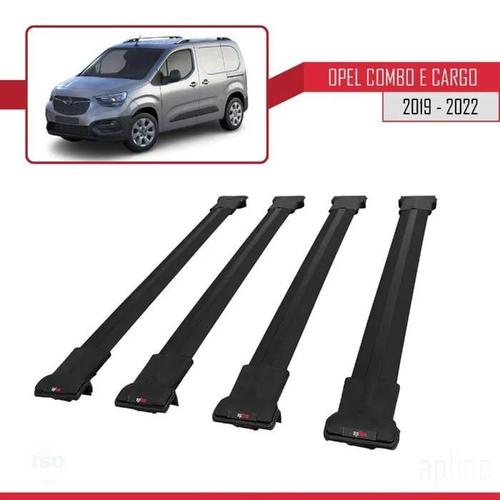 Barres De Toit - Fly - Opel Combo (E) Panelvan - 4 Barres - Aluminium - Noir