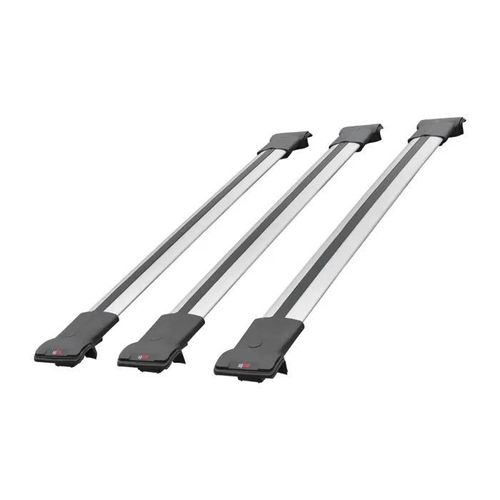 Barres De Toit - Fly - Bmw X5 (E53) 2000-2006 - 3 Barres En Aluminium - Charge Utile 300 Kg - Gris