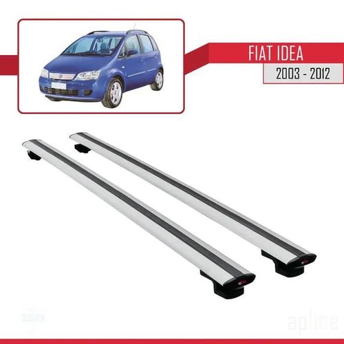 Barres De Toit - Fiat - Modèle Basic - Aluminium - Gris - Universel 2003-2012