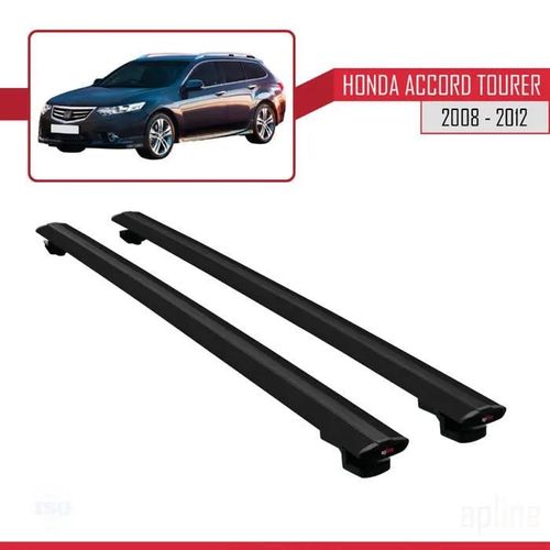 Barres De Toit - Honda - Accord Tourer - Modèle Basic - Aluminium - Noir