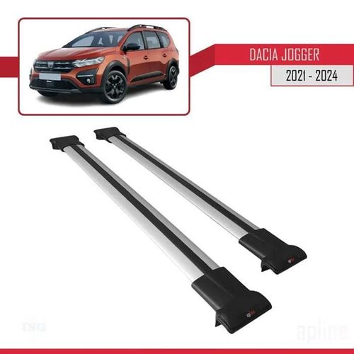 Barres De Toit - Fly - Dacia Jogger 2021-2024 - Aluminium - Gris - Charge Utile 300 Kg