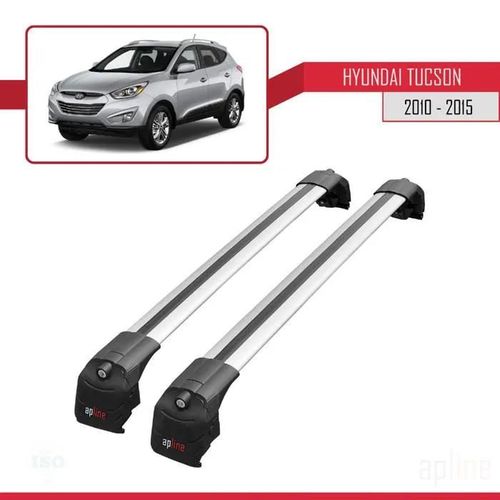 Barres De Toit - Ace-2 - Hyundai Tucson (2010-2015) - Aluminium - Gris - Charge 300 Kg