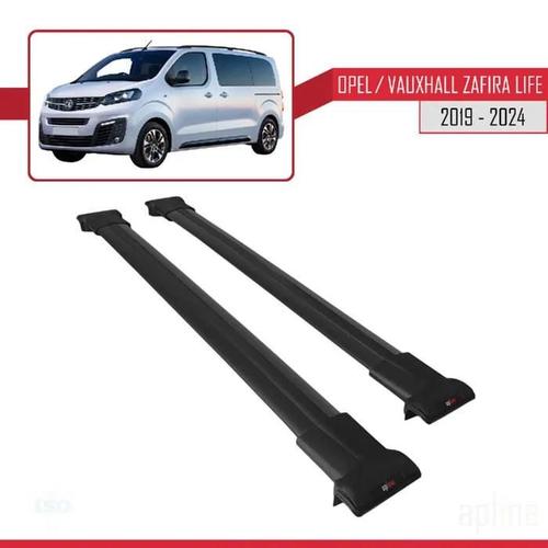 Barres De Toit - Fly - Zafira Life 2019-2024 - 3 Barres - Aluminium - Noir