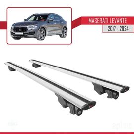 Barres De Toit - Maserati - Hook - Aluminium Gris - 2 Barres - Charge Utile 300 Kg