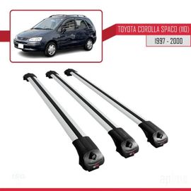 Compatible Avec Toyota Corolla Spacio (E110) 1997-2000 Barres De Toit Ace-1 Railing Porte-Bagages De Voiture 3 Barras Gris