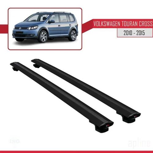 Barres De Toit - Volkswagen - Touran Cross - Modèle Basic - Noir - Aluminium - Charge 300kg