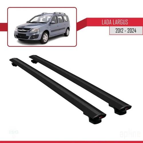 Barres De Toit - Lada - Basic Modèle - Aluminium - Noir - Charge Utile 300 Kg