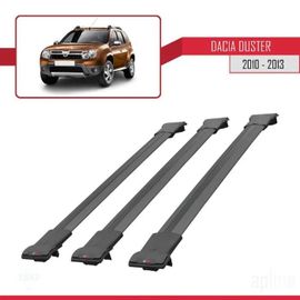 Barres De Toit - Fly - Dacia Duster 2010-2014 - 3 Barres - Aluminium - Noir