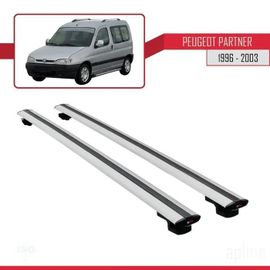 Barres De Toit - Peugeot - Basic Modèle - Gris - Aluminium - Charge Utile 300 Kg