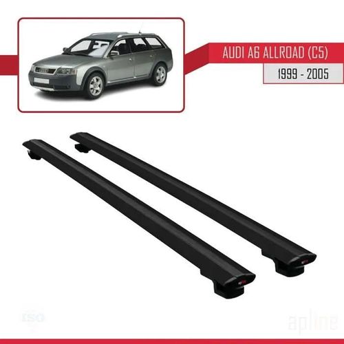 Barres De Toit - Audi - A6 Allroad (C5) 1999-2005 - Basic Modèle - Noir - Aluminium