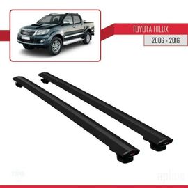 Barres De Toit - Toyota - Basic Modèle - Aluminium - Noir - Charge Utile 300 Kg