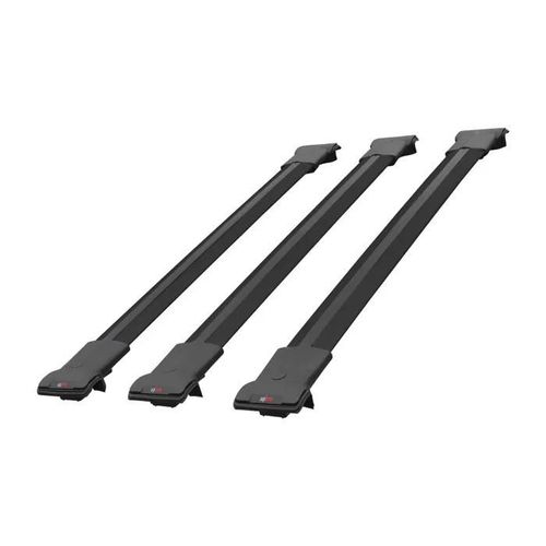 Barres De Toit - Fly - Modèle Railing - Compatible Suzuki Jimny 1998-2018 - 3 Barres En Aluminium - Noir
