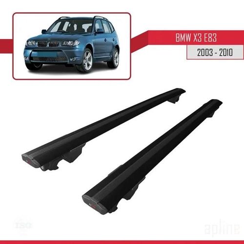 Porte-Bagages De Toit - Bmw - Hook - Aluminium - Noir - Charge Utile 300 Kg