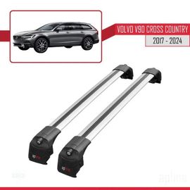 Barres De Toit - Volvo - V90 Cross Country - Aluminium - Gris - 2 Barres 2017-2024