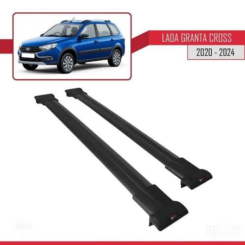 Barres De Toit - Fly - Compatible Lada Granta Cross 2020-2024 - Aluminium - Noir - Charge 300 Kg