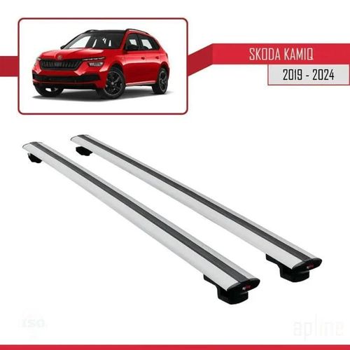 Barres De Toit - Skoda - Kamiq 2019-2024 - Basic Modèle - Aluminium - Gris
