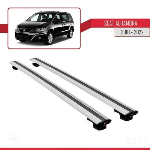 Barres De Toit - Seat - Alhambra 2010 - Basic Modèle - Gris - Aluminium - Charge 300kg