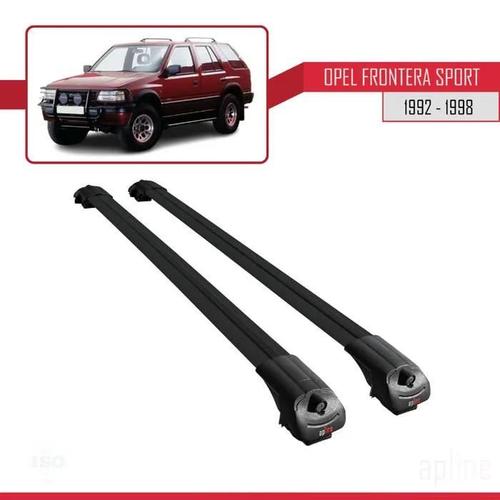 Compatible Avec Opel Frontera Sport 1992-1998 Barres De Toit Ace-1 Railing Porte-Bagages De Voiture Noir