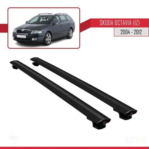 Barres De Toit - Skoda - Octavia (1z) - Basic Modèle - Aluminium - Noir
