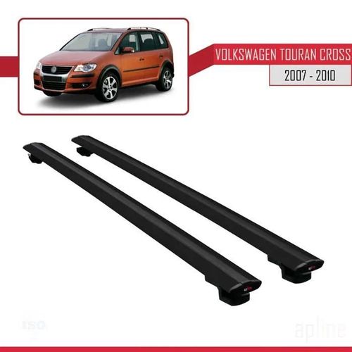Barres De Toit - Volkswagen - Touran Cross - Modèle Basic - Noir - Aluminium - Charge 300kg
