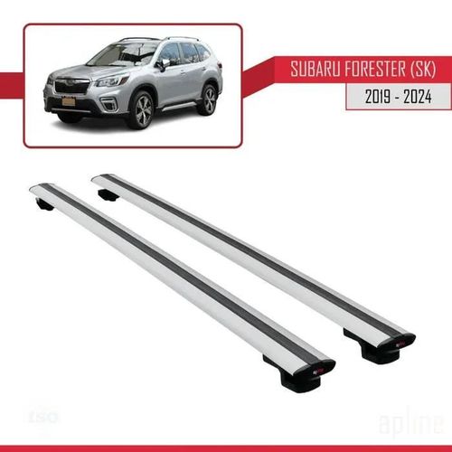 Barres De Toit - Subaru - Basic Modèle - Gris - Aluminium - Charge Utile 300 Kg