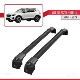 Barres De Toit - Ace-2 - Volvo Xc40 (Hybrid) 2020-2024 - Aluminium - Noir - Charge 300 Kg