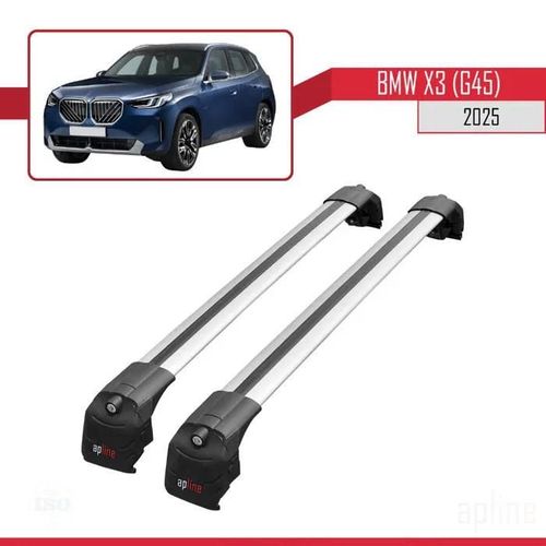 Barres De Toit - Bmw - X3 (G45) - Aluminium - Gris - 2 Barres - Charge 300 Kg