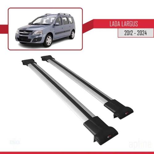 Barres De Toit - Fly - Lada Largus 2012-2024 - Aluminium - Gris - Charge Utile 300 Kg