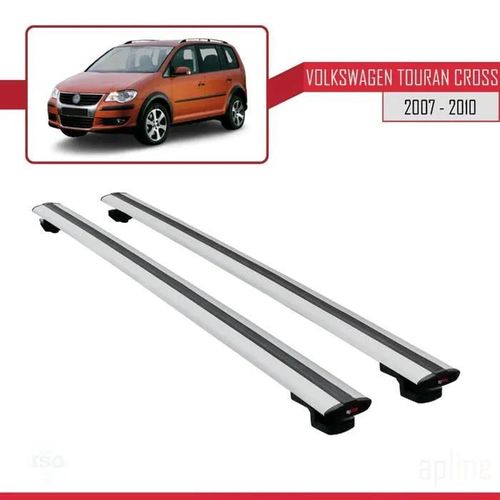 Barres De Toit - Volkswagen - Basic Modèle - Aluminium - Gris - Charge Utile 300 Kg